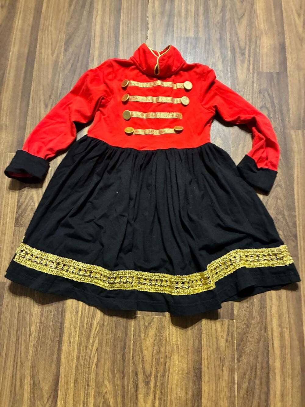 Only Little Once Girls Nutcracker Toy Soldier Themed Dress
